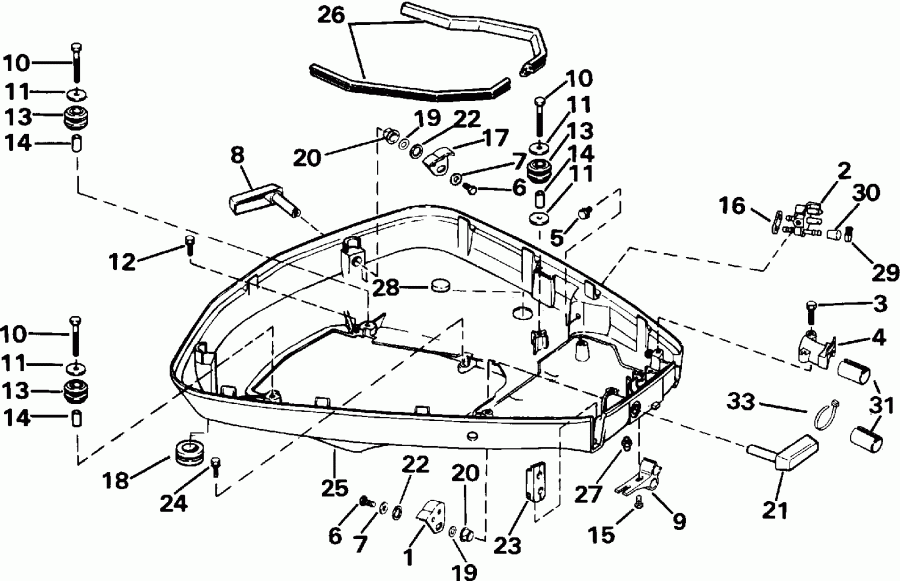��������� ��������� ������� E100WTLEIB 1991  - wer ������ ��������� (�����) / wer Engine Cover