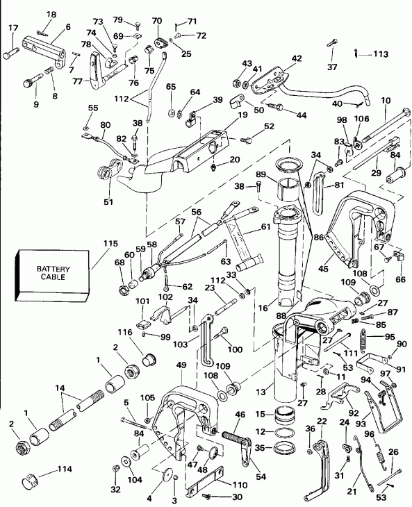  EVINRUDE E10SELEIR 1991  - dsection (all Models Except Sel) - dsection (all Models Except Sel)