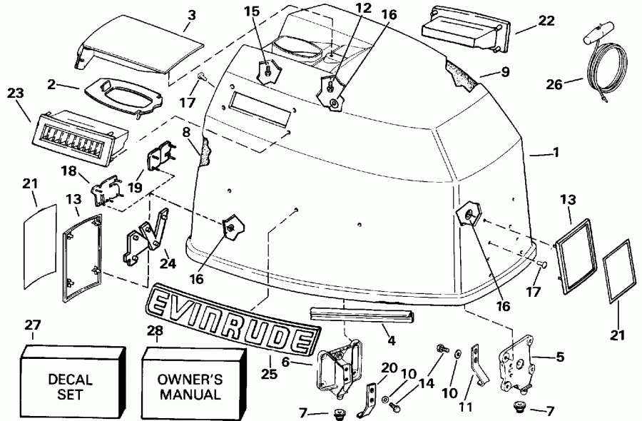 �������� ����� EVINRUDE E115MLEIE 1991  - Evinrude / Evinrude