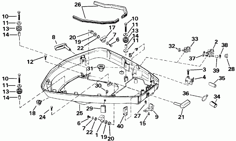 �������� ��������� ����� ������� E115TLEIE 1991  - wer Engine Cover / wer ������ ��������� (�����)