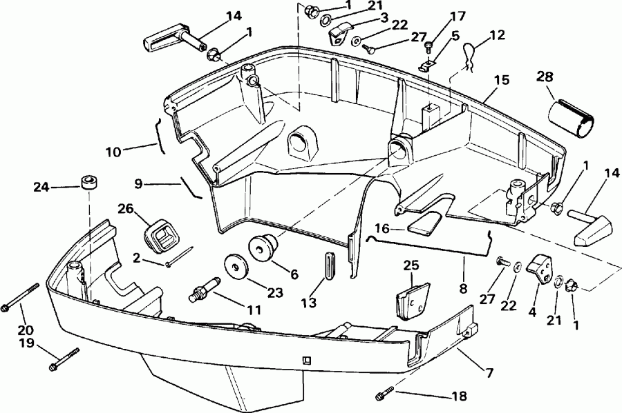 �������� ��������� ����� ������� E120TXEIE 1991  - wer Engine Cover / wer ������ ��������� (�����)