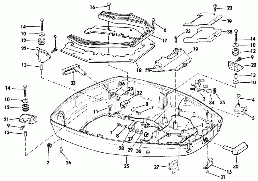  ������� E150EXEIS 1991  - wer ������ ��������� (�����) - wer Engine Cover