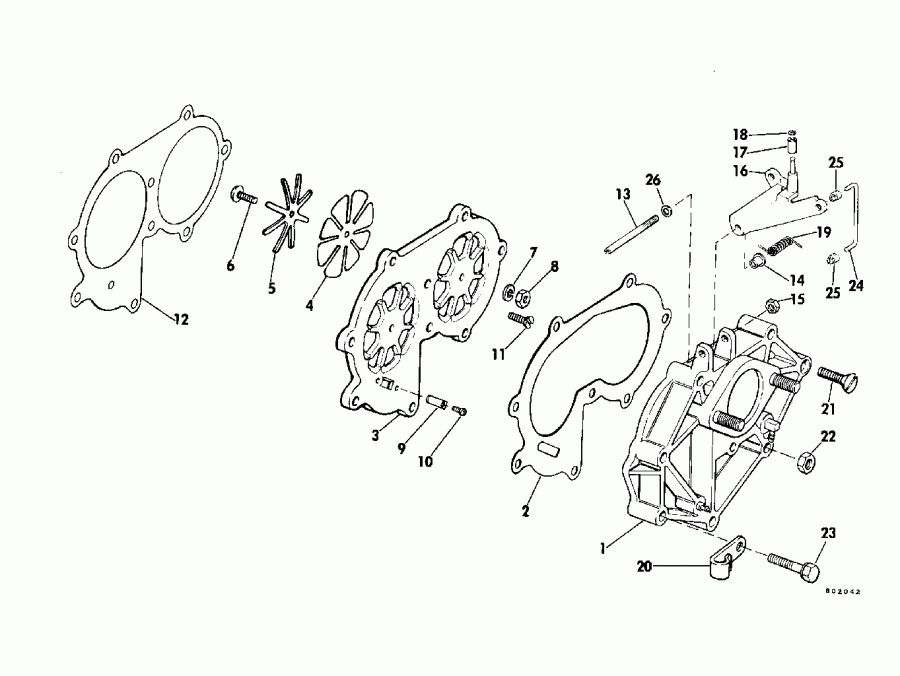 ��������� Evinrude E150NXEIS 1991  - el ��������� & Components - el Bracket & Components