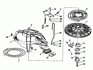 ������ ��������� (�����) - Evinrude (Engine Cover - Evinrude)