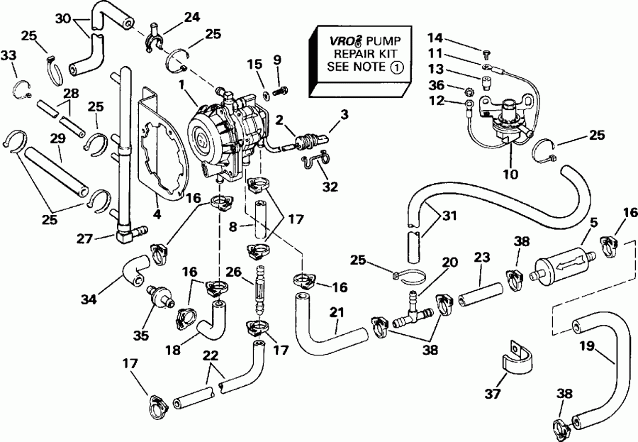 ��������� ����� Evinrude E150STLEIE 1991  - o2 �����