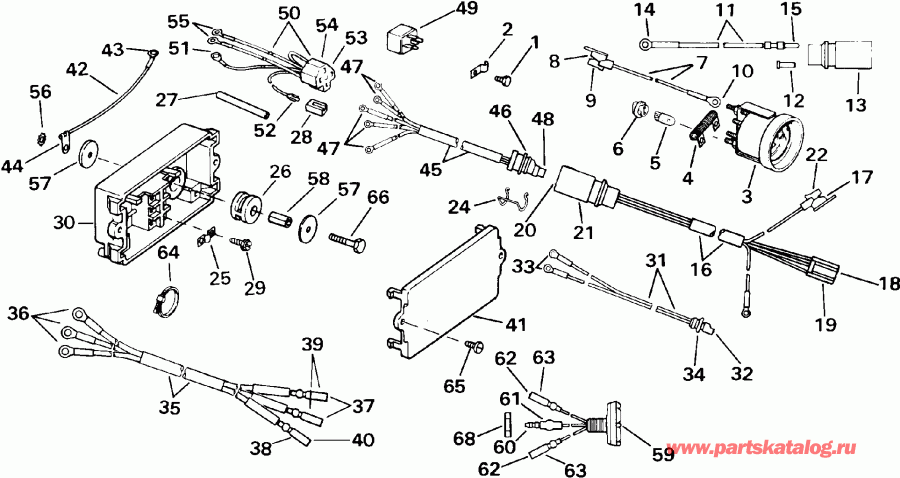 �������� ��������� ����� EVINRUDE E155WTLEIB 1991  - wer Trim/tilt Electrical / wer Trim / tilt ���������