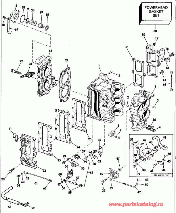 ����� ������� E15EEIA 1991  - linder & Crankcase