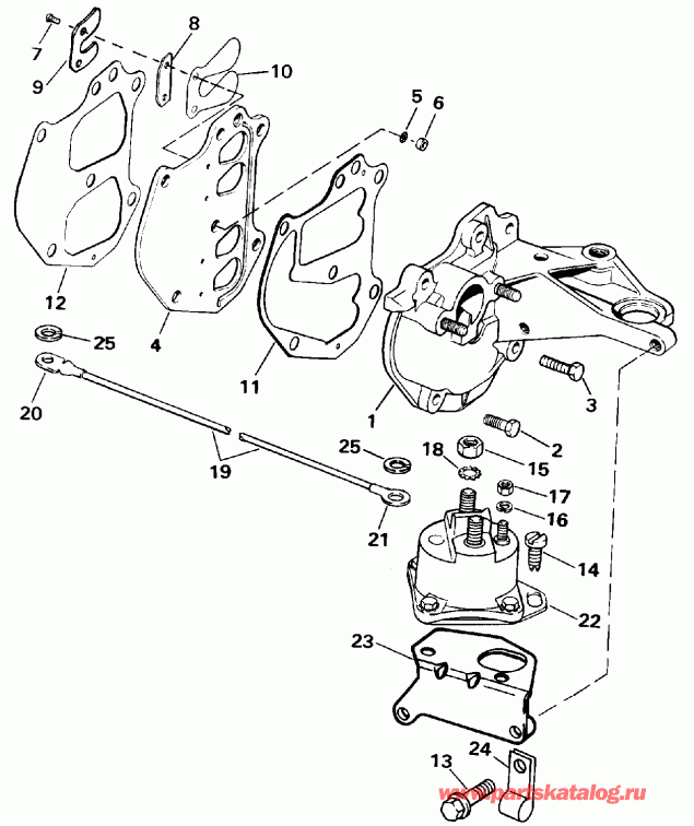 ����� Evinrude E15EEIA 1991  - take Manifold