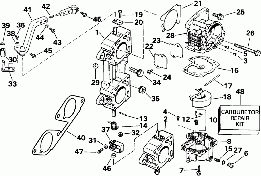 �������� ��������� ����� EVINRUDE E200CXEIB 1991  - 200stl, 225