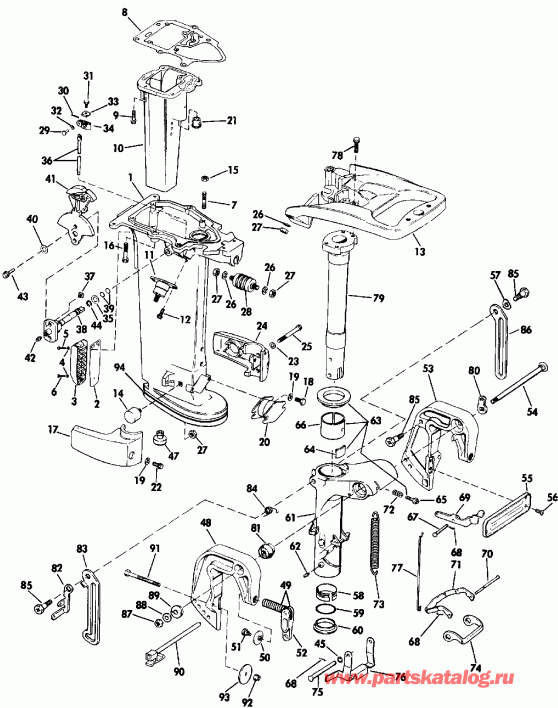 �������� ����� EVINRUDE E20CREIE 1991  - 20 & 25 Models Only
