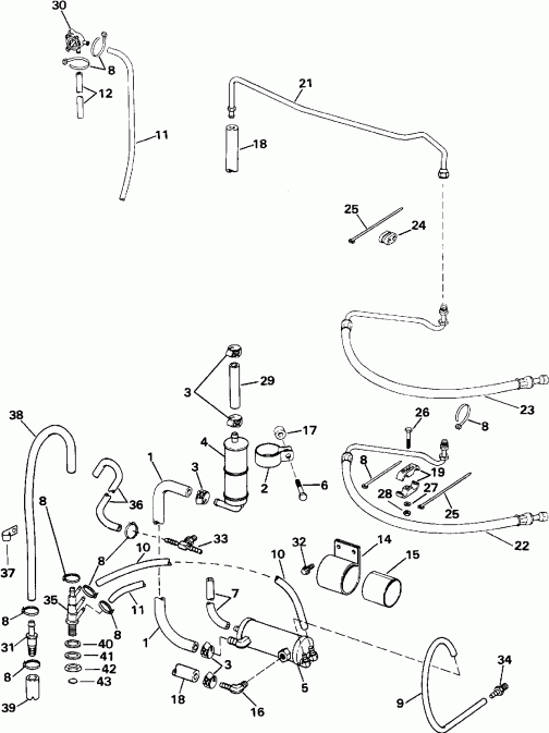 ��������� ����� EVINRUDE E225TLEIC 1991  - wer ������� ������� Gro���� - wer Steering Group