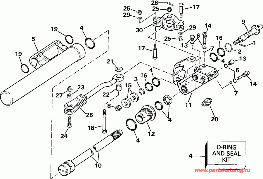 �������� ����� ������� E250CXEIE 1991  - linder & Valve Assembly / linder & ������ Assembly