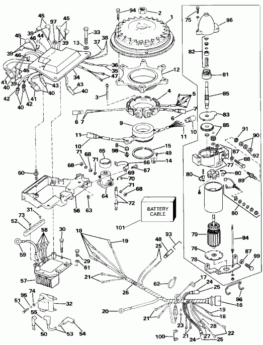 ����� ������� E250CXEIE 1991  - nition System & ��������� �������� - nition System & Starter Motor