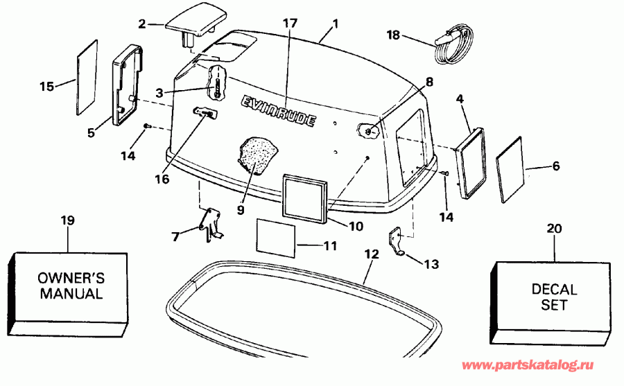 ����� EVINRUDE E25EEID 1991  - Evinrude