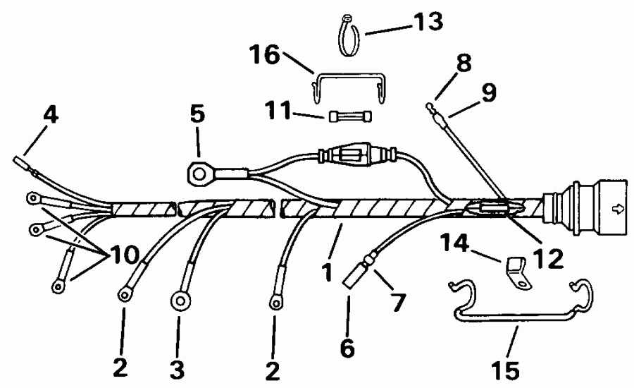 ��������� Evinrude E25ELEID 1991  - ble Assembly / ble Assembly