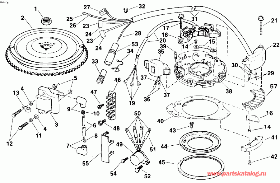 EVINRUDE E25TELEIE 1991  - nition / nition