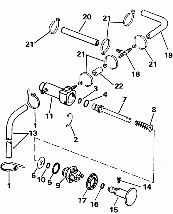 ��������� Evinrude E25TELEIE 1991  - imer System / imer System