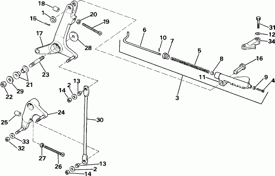 ��������� ��������� ������� E300CXEIE 1991  - rottle Linkage