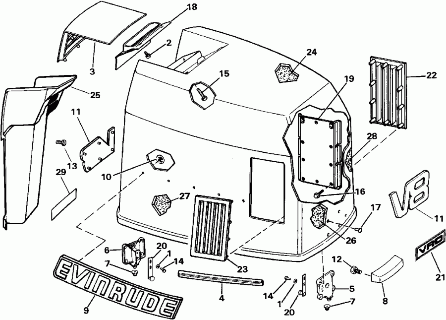 ��������� EVINRUDE E300PLEIE 1991  - Evinrude 300 Models