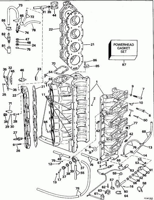  Evinrude E300PXEIE 1991  - linder & ������ ���������