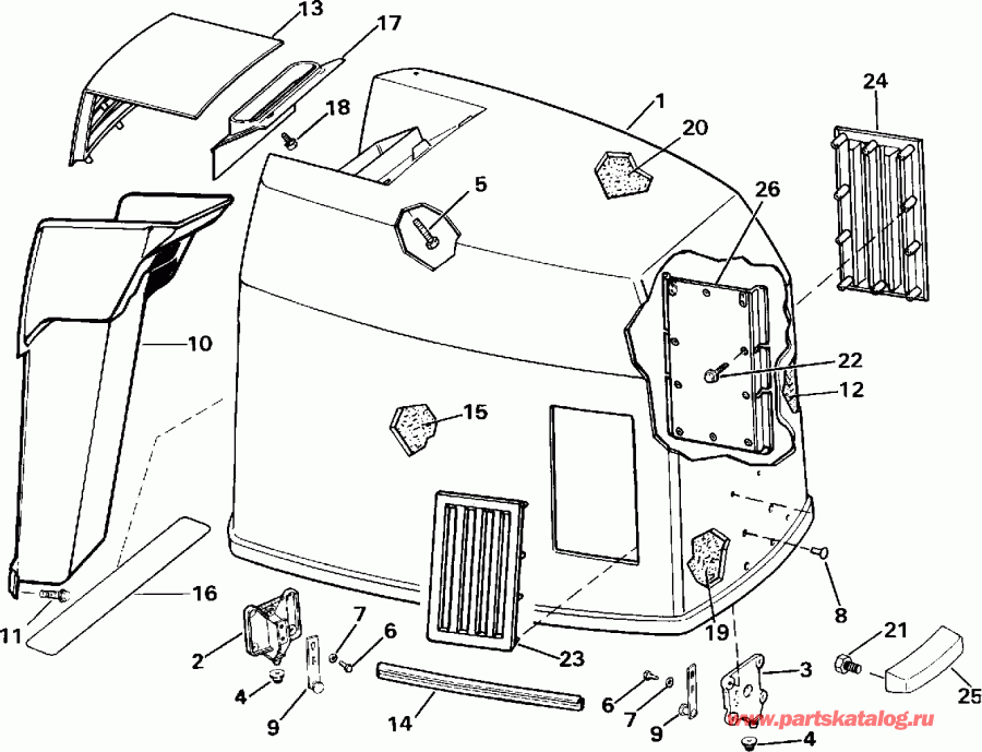 ��������� EVINRUDE E300PXEIE 1991  - Johnson 300 Models / Johnson 300 Models