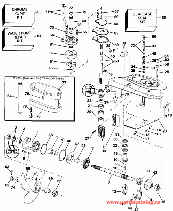 �������� ��������� ����� EVINRUDE E30REIC 1991  - arcase / arcase