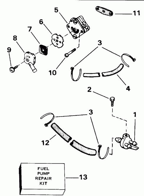 ��������� �������� ����� Evinrude E3REIA 1991  - el ����� - el Pump