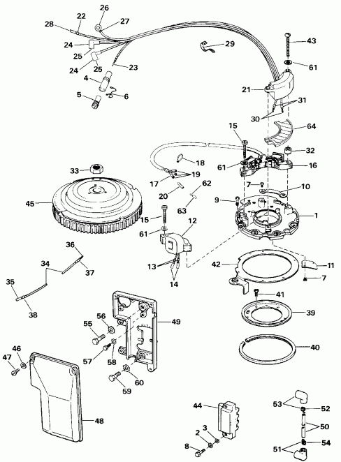 �������� ��������� ����� EVINRUDE E40ELEIA 1991  - ���� Start