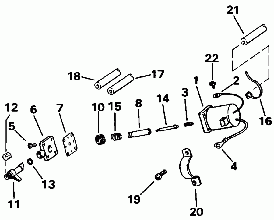 ��������� ��������� Evinrude E40TLEIA 1991  - Electric Start