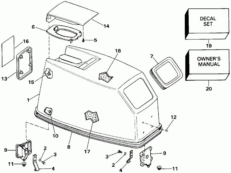 ��������� ������� E40TTLEIA 1991  - Evinrude ���� Start Only