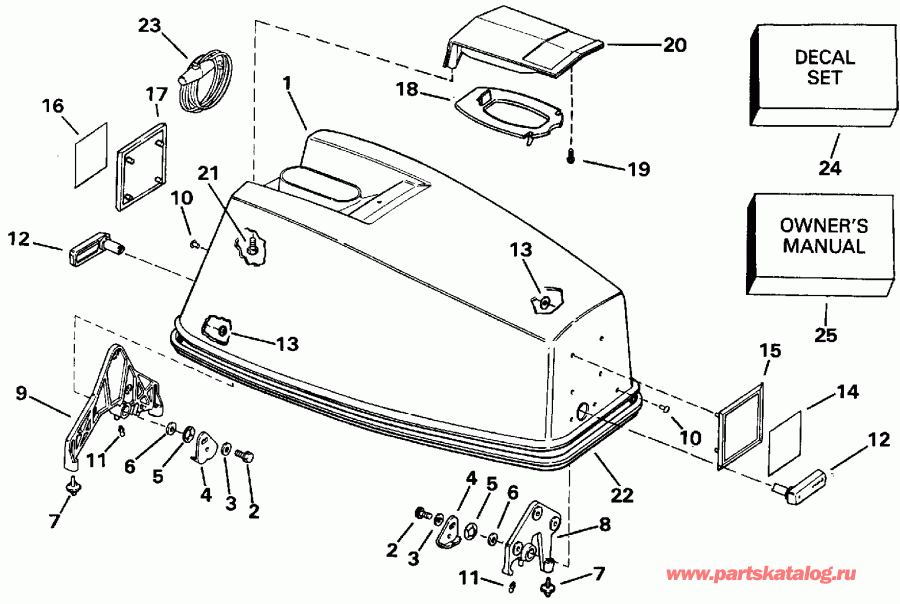 ����� ������� E45RCLEIA 1991  - Johnson Electric Start Models / Johnson Electric Start Models