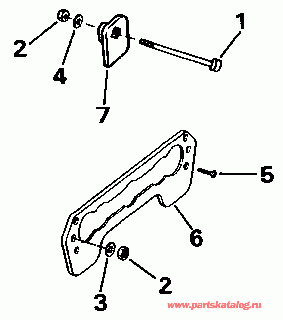 ��������� Evinrude E45RCLEIA 1991  - ansom ��������� Kit / ansom Mount Kit