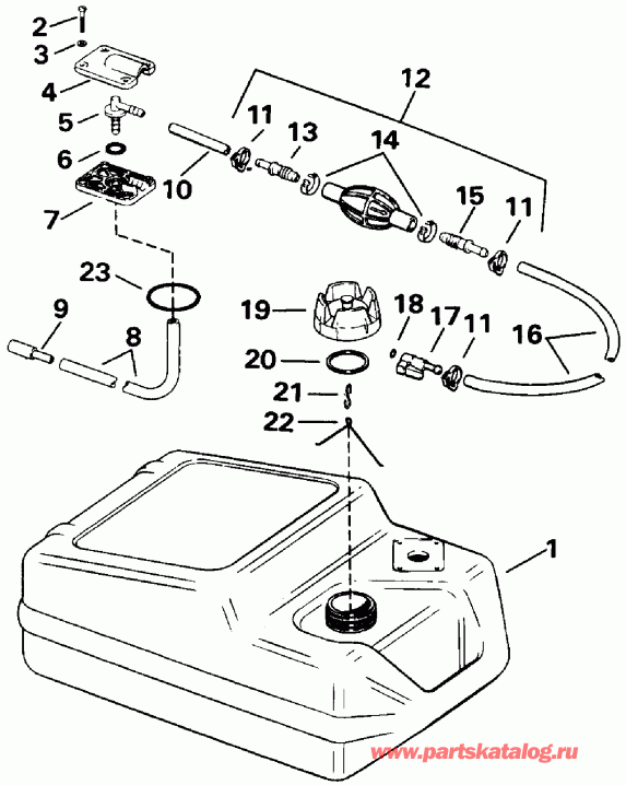 �������� ��������� ����� EVINRUDE E45WMLEIA 1991  - el Tank - el Tank