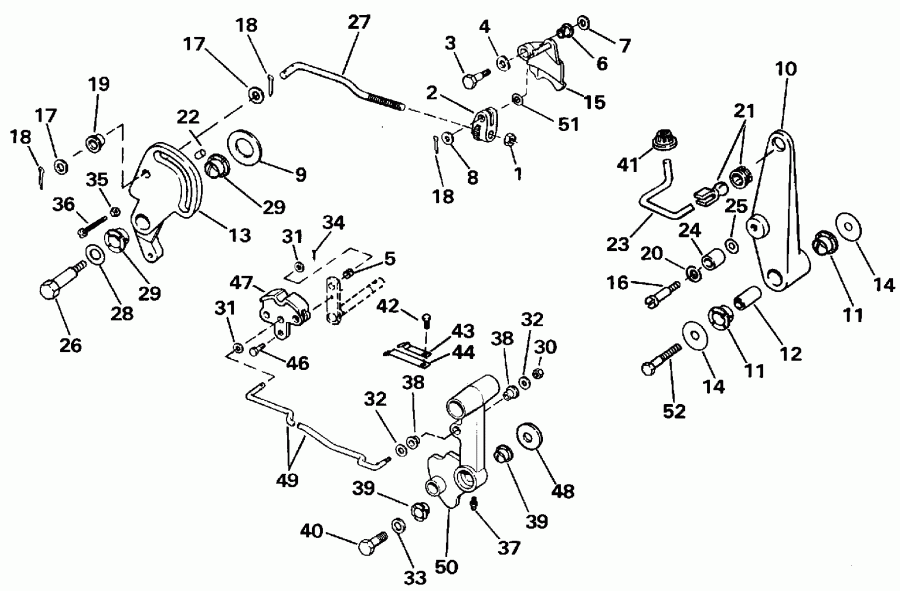��������� ����� Evinrude E45WMLEIA 1991  - ������ Start / Manual Start