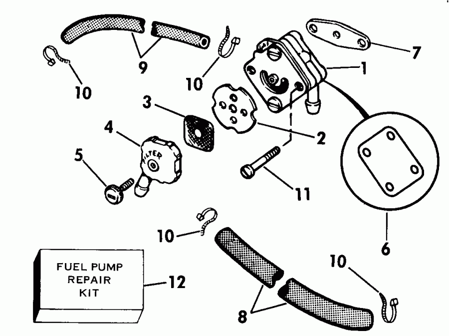 ����� Evinrude E4RDHEIA 1991  - el Pump / el �����