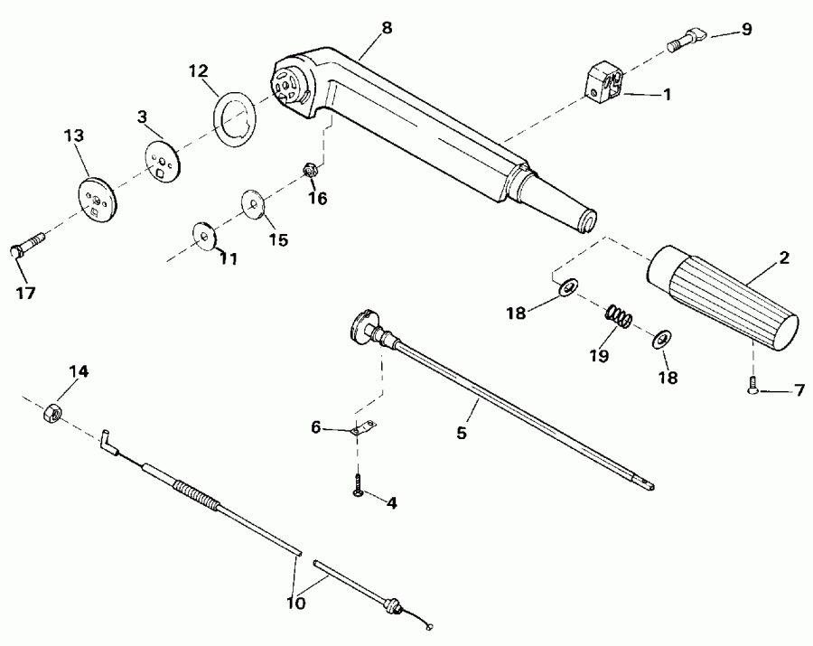 ��������� ����� EVINRUDE E4RLEIA 1991  - ller ����� / ller Arm
