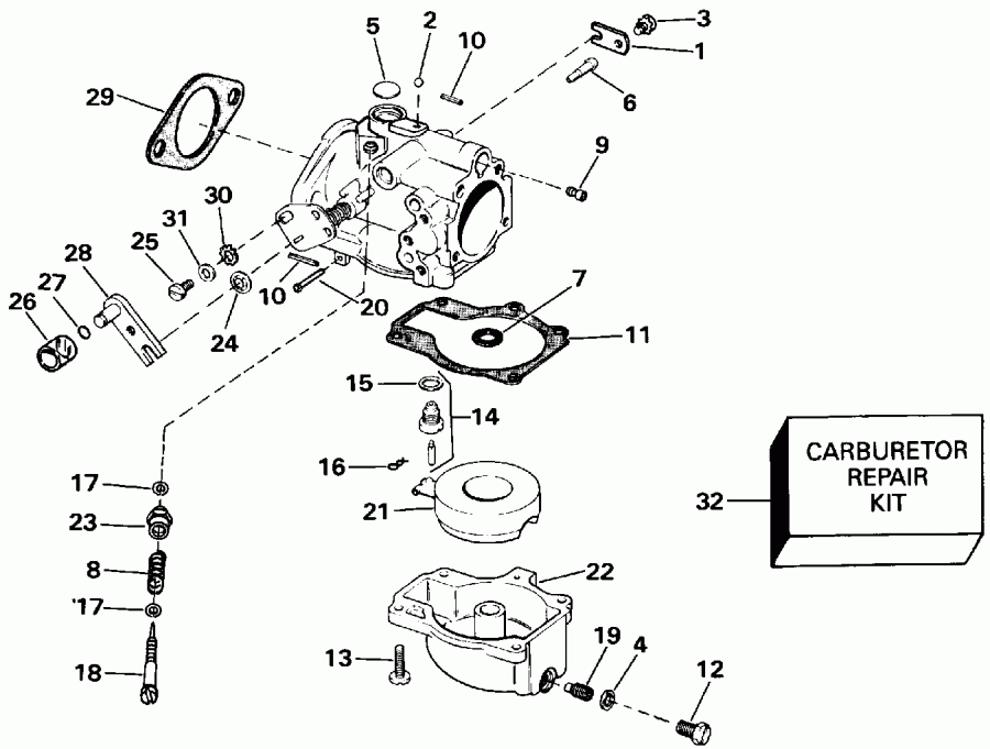 ��������� ��������� EVINRUDE E50BELEIA 1991  - All 50 Models - All 50 Models