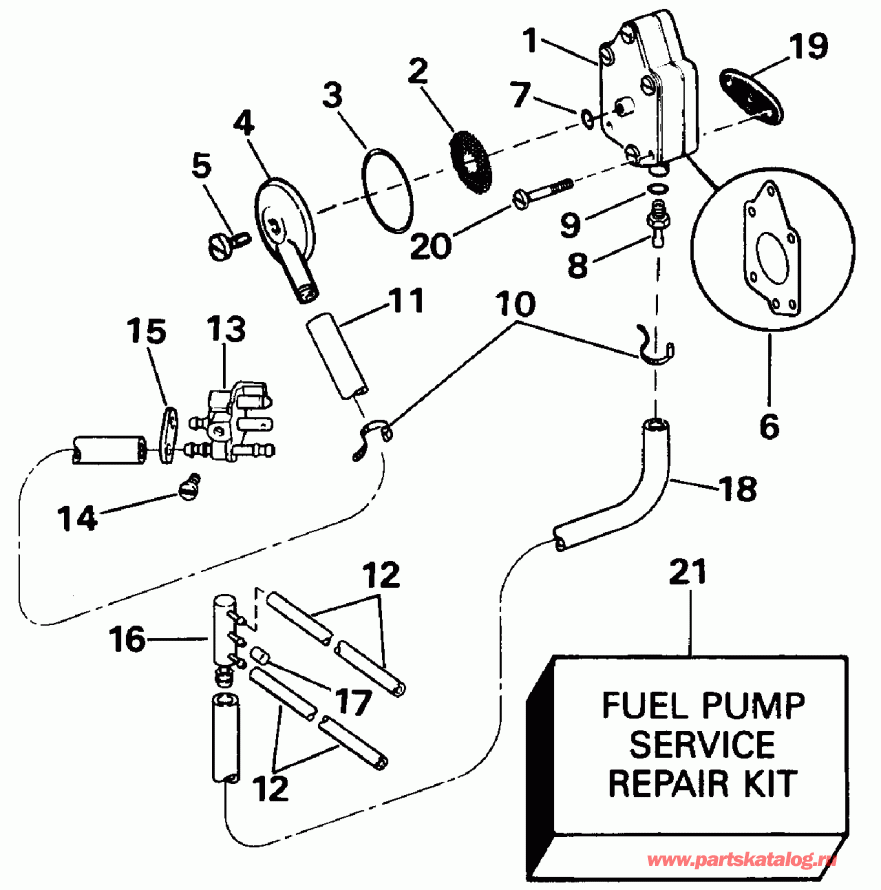  EVINRUDE E50TELEIA 1991  - el Pump And Filter
