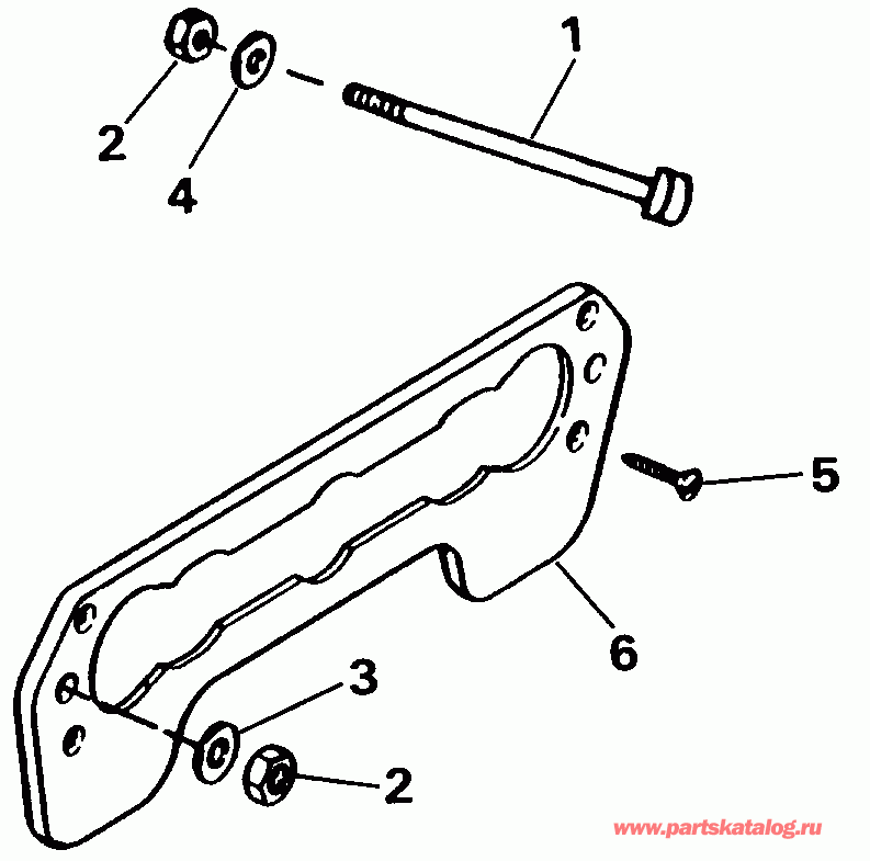  Evinrude E50TELEIA 1991  - ansom Mount Kit - ansom ��������� Kit