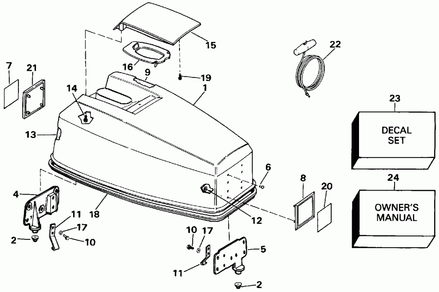 ��������� ��������� EVINRUDE E50TLEIA 1991  - Johnson 50 - Johnson 50