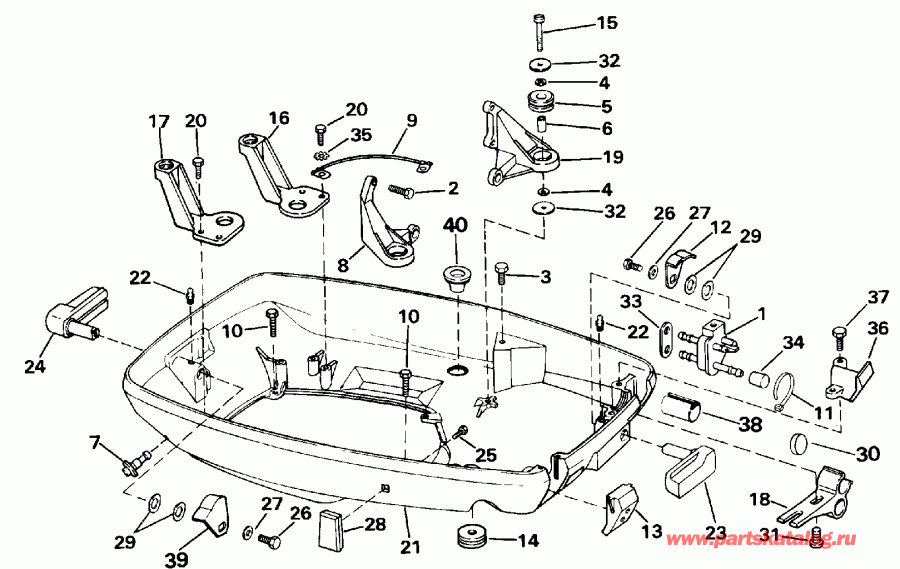 �������� ����� EVINRUDE E60ELEIB 1991  - wer ������ ��������� (�����) / wer Engine Cover
