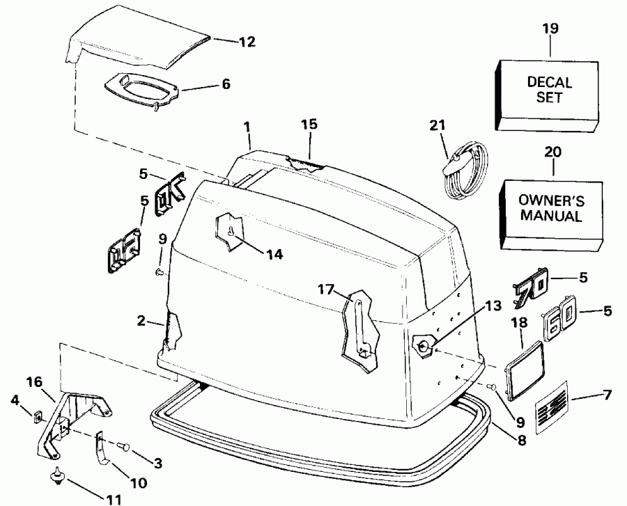 ��������� ��������� EVINRUDE E60TTLEIB 1991  - Evinrude - Evinrude