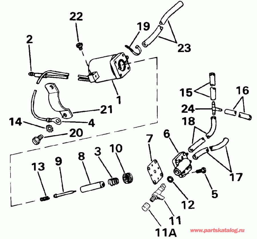 �������� ��������� ����� Evinrude E70ELEIE 1991  - ectric Primer System