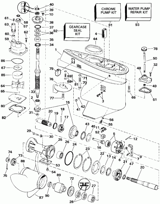 ��������� EVINRUDE E70TTLEIE 1991  - arcase - arcase