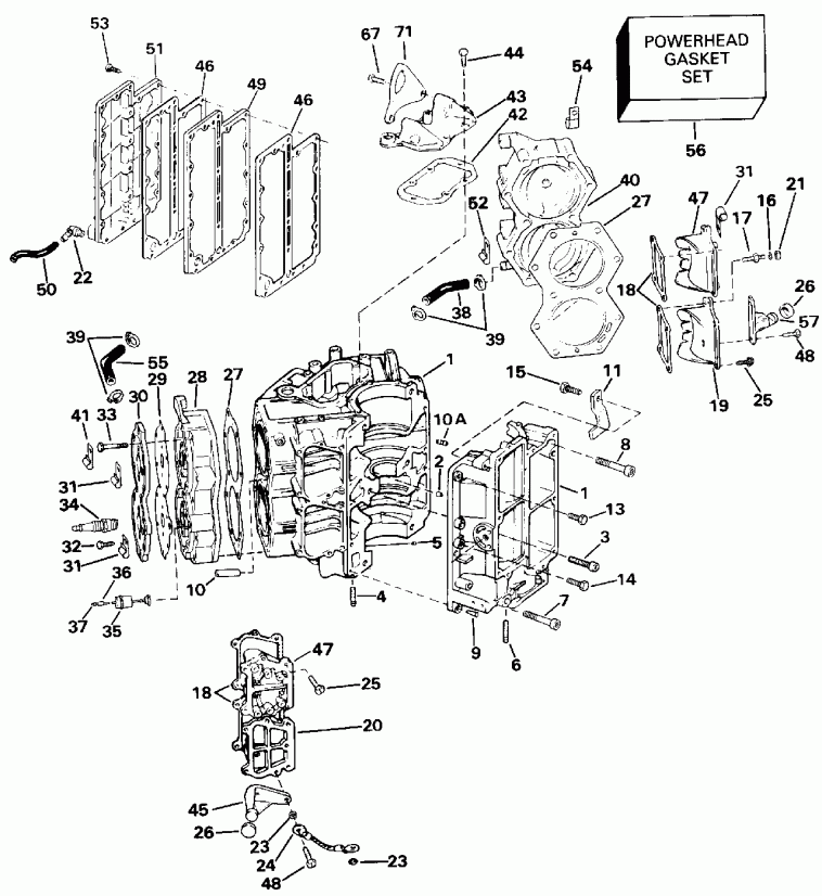 ����� Evinrude E85TTLEIE 1991  - linder & ������ ���������