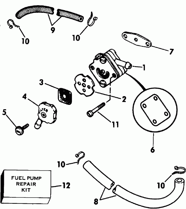 ��������� ��������� Evinrude E8REIA 1991  - el Pump