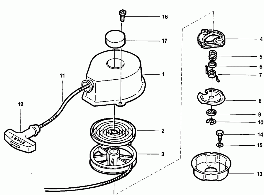 ��������� ������� HE3REIC 1991  - coil ������� Assembly / coil Starter Assembly