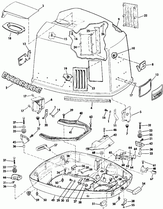 ����� EVINRUDE TE150SLEIE 1991  - Evinrude / Evinrude