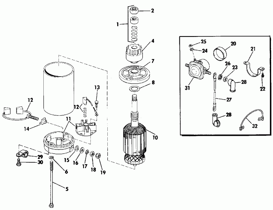 ��������� ��������� EVINRUDE VE100SLEIE 1991  - nition System