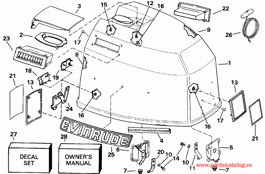 ��������� ��������� Evinrude VE115TLEIE 1991  - Evinrude - Evinrude